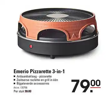 De Kweker Emerio pizzarette 3-in-1 aanbieding