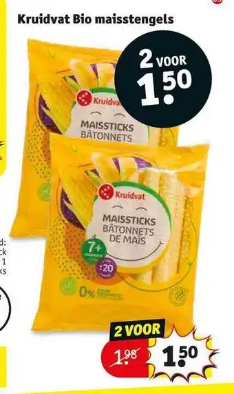 Kruidvat Kruidvat bio maisstengels aanbieding