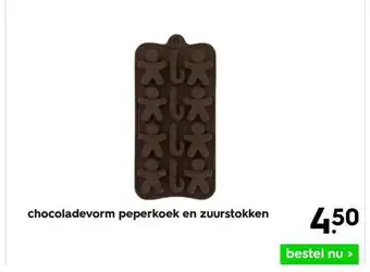 HEMA Chocoladevorm peperkoek en zuurstokken aanbieding