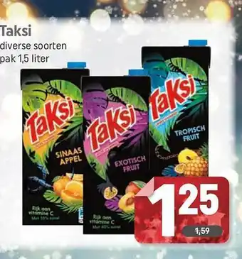 Dagwinkel Taksi diverse soorten pak aanbieding