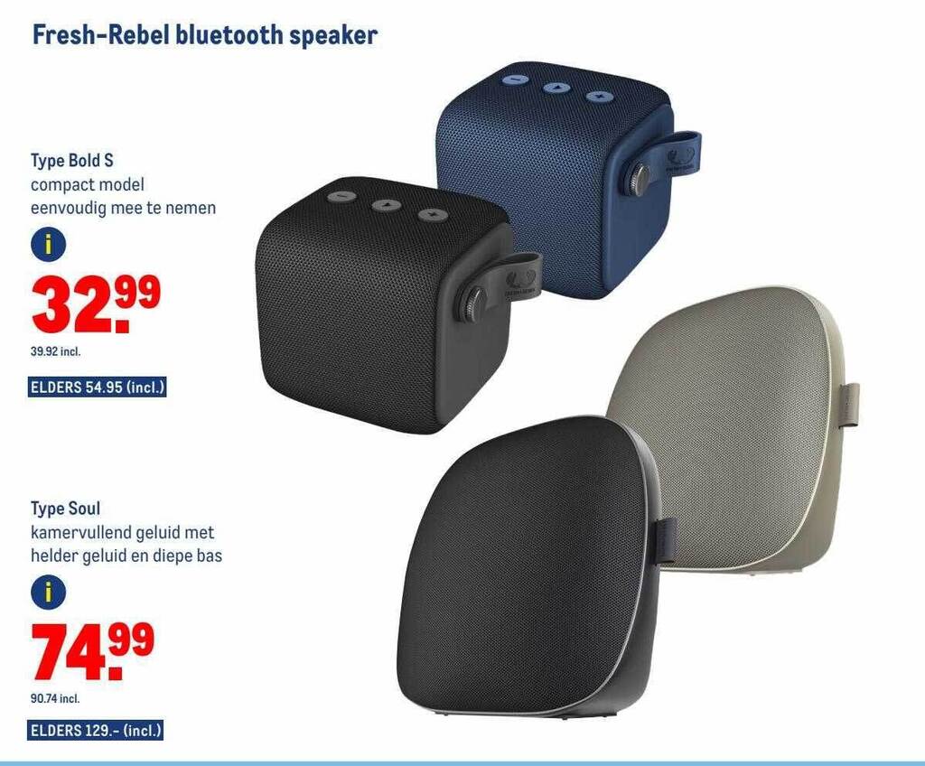 Fresh 'n Rebel Bluetooth Kopfhörer Bedienungsanleitung Fresh-rebel bluetooth speaker aanbieding bij Makro