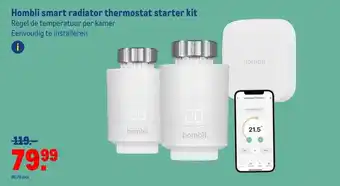 Makro Hombli smart radiator thermostat starter kit aanbieding