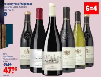 Makro Vacqueyras of ggigondas aanbieding