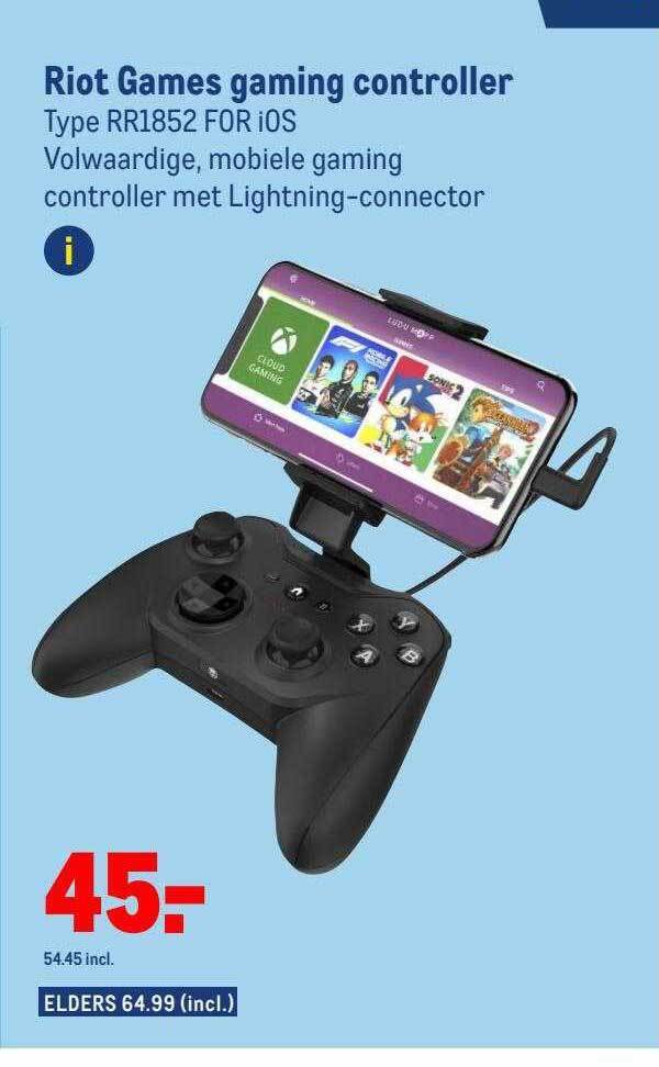 Riot games gaming controller aanbieding bij Makro