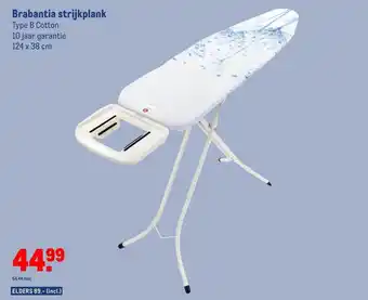 Makro Brabantia strijkplank aanbieding