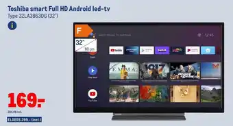 Makro Toshiba smart full hd android led-tv aanbieding