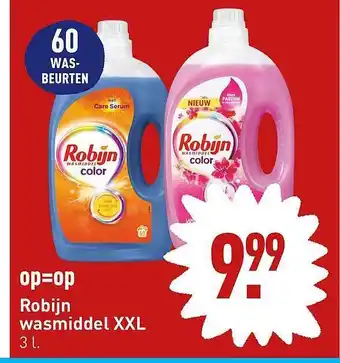 ALDI Op=op robijn wasmiddel xxl aanbieding