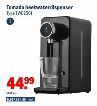 Makro Tomado heetwaterdispenser aanbieding