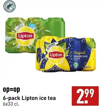 ALDI Op=op 6-pack lipton ice tea aanbieding