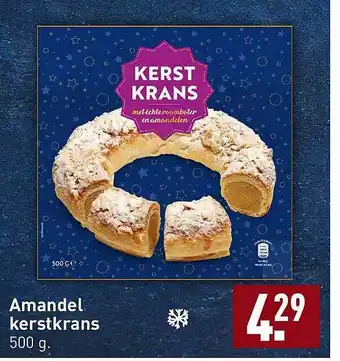 ALDI Amandel kerstkrans aanbieding