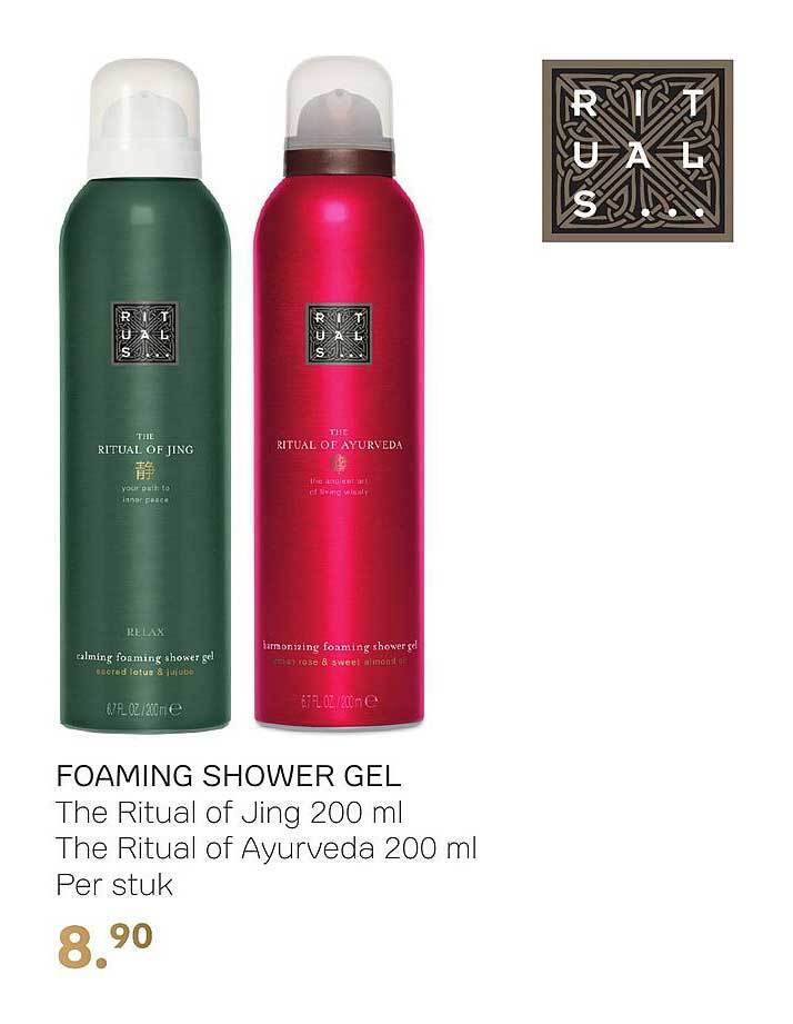 Foaming shower gel the ritual of jing the ritual of ayurveda aanbieding