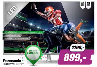 EP Panasonic 4K LED TV | TX-49HXF977 aanbieding