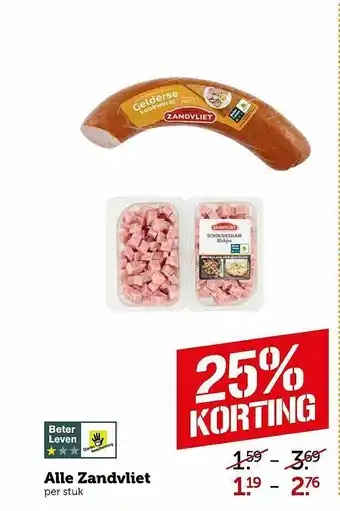 Coop Alle zandvliet aanbieding