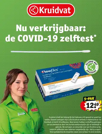 Kruidvat Nu verkrijgbaar: de COVID-19 zelftest aanbieding