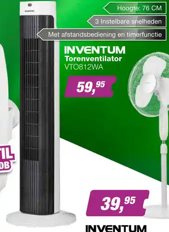 EP INVENTUM TORENVENTILATOR | VTO812WA aanbieding