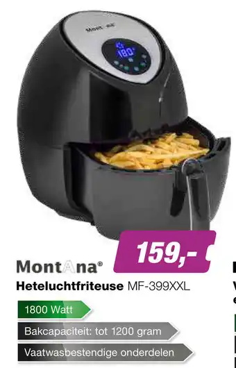 EP MontAna Heteluchtfriteuse | MF-399XXL aanbieding