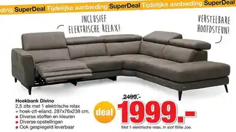 Budget Home Store Hoekbank divino aanbieding