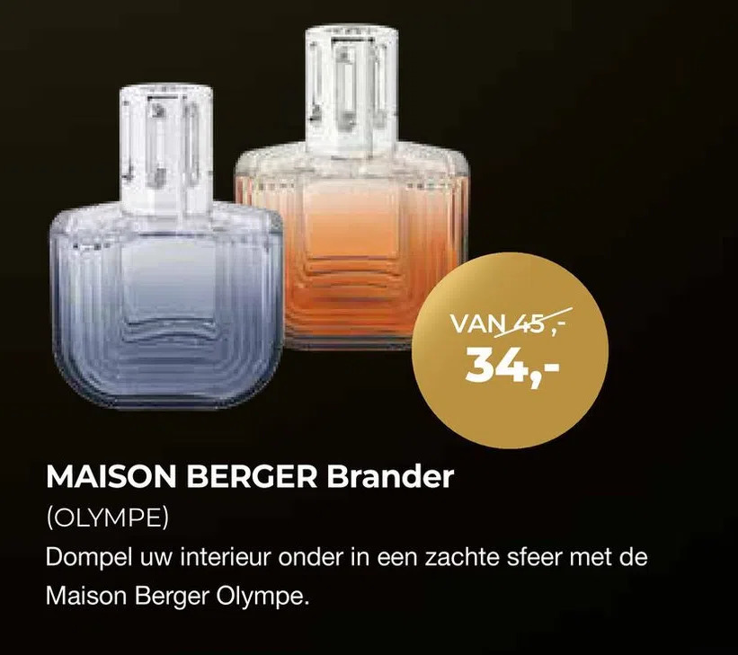 Maison berger brander aanbieding bij EP Beerepoot