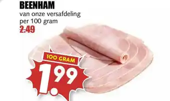 MCD Supermarkt Beenham 100g aanbieding