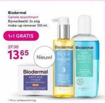 Drogisterij Visser Biodermal gehele assortiment bijvoorbeld: 2 oog make-up remover aanbieding