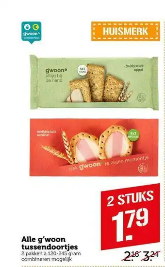 CoopCompact Alle G'woon Tussendoortjes aanbieding