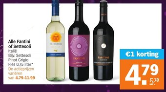 Albert Heijn Alle fantini of settesoli aanbieding