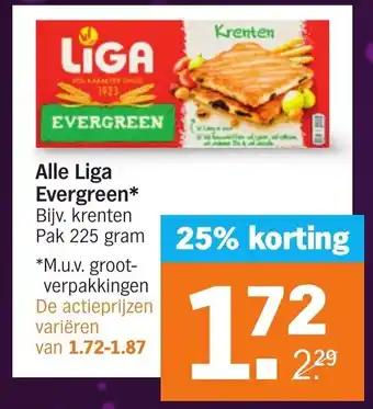 Albert Heijn Alle liga evergreen aanbieding