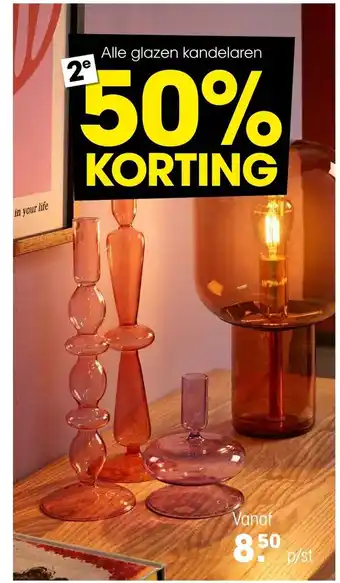 Kwantum Alle glazen kandelaren aanbieding