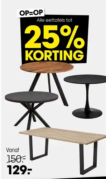 Kwantum Alle eettafels tot aanbieding