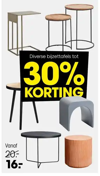 Kwantum Diverse bijzettafels tot aanbieding