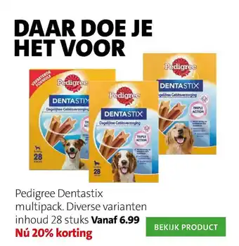 Intratuin Pedigree Dentastix Multipack 20% Korting aanbieding