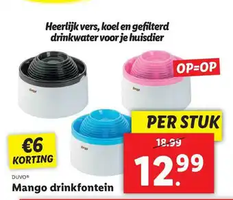 Lidl Duvo® Mango Drinkfontein aanbieding