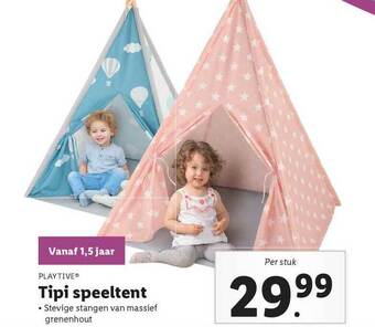 Lidl Playtive® Tipi Speeltent aanbieding