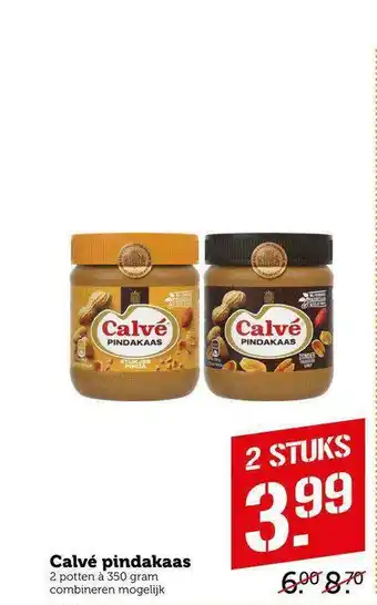 CoopCompact Calvé Pindakaas 350g aanbieding