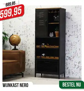 Dimehouse Wijnkast nero aanbieding