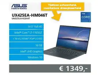 ITPRODEALS Asus UX425EA-HM046T UM325UA-KG-44T Laptop aanbieding