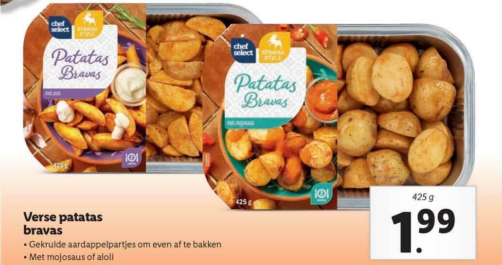 Chef Select Verse Patatas Bravas aanbieding bij Lidl