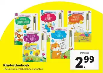 Lidl Kinderdoeboek aanbieding