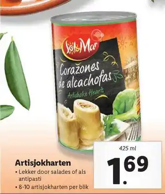 Lidl Sol&Mar Artisjokharten aanbieding