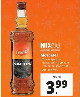 Lidl Sol&Mar Moscatel aanbieding