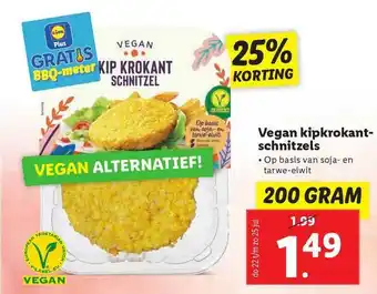 Lidl Vegan Kipkrokantschnitzels 25% Korting aanbieding