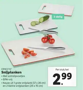 Lidl Ernesto® Snijplanken aanbieding