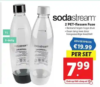 Lidl Sodastream 2 Pet-Flessen Fuse aanbieding