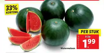 Lidl Watermeloen 33% Korting aanbieding