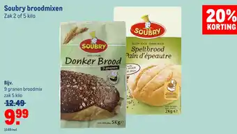 Makro Soubry broodmixen aanbieding