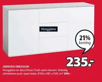 Jysk JERNVED DRESSOIR aanbieding