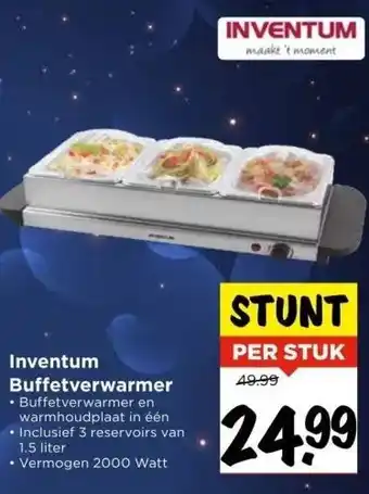 Vomar Voordeelmarkt Inventum buffetverwarmer aanbieding