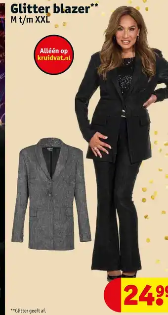 Kruidvat Glitter blazer aanbieding