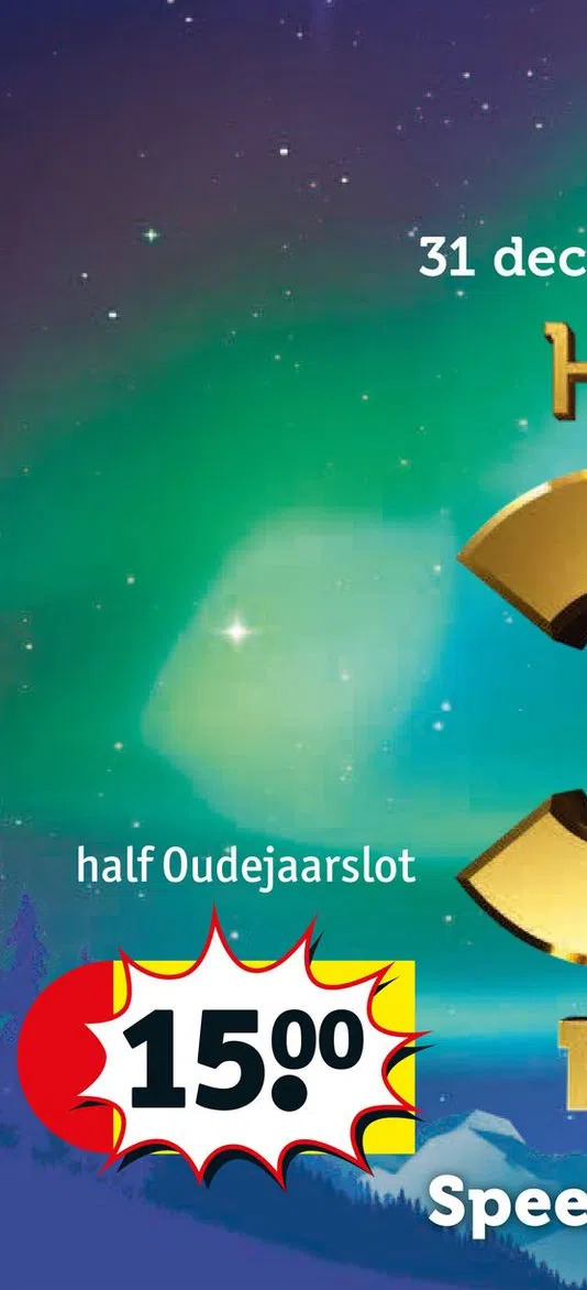 Half oudejaarslot aanbieding bij Kruidvat