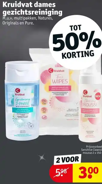 Kruidvat Kruidvat dames gezichtsreiniging aanbieding